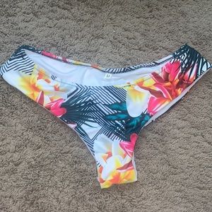 Women's- floral bikini bottoms